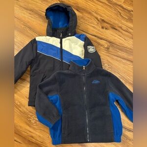 Boys 3in 1 Thermolite Glacier Summit Winter Ski Jacket Sz 4